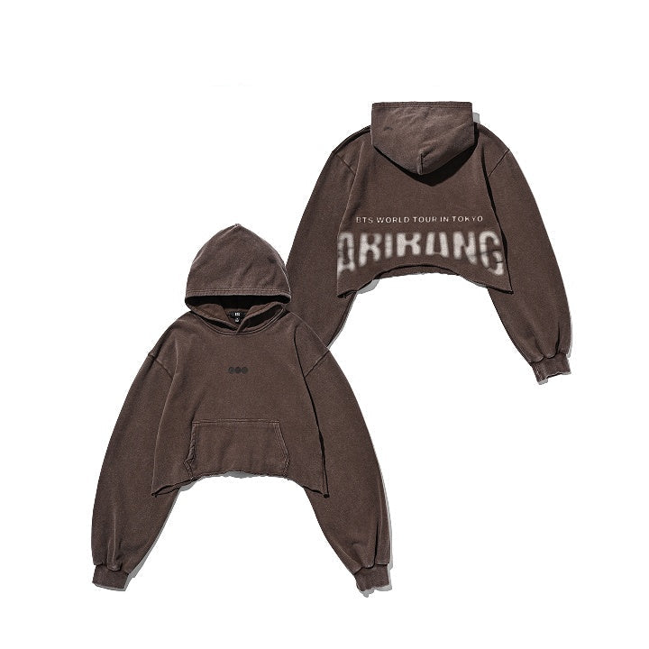 BTS WORLD TOUR パーカー BTS WORLD TOUR [ARIRANG] CROP HOODIE_TOKYO (BROWN) – FANDOMK