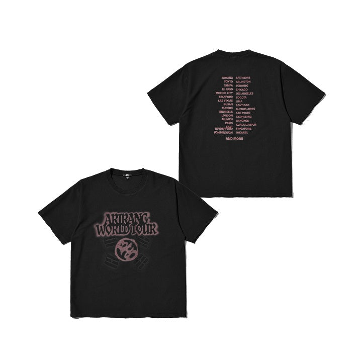 BTS WORLD TOUR [ARIRANG] S/S TOUR T-SHIRT BLACK (JP VER.) – FANDOMK
