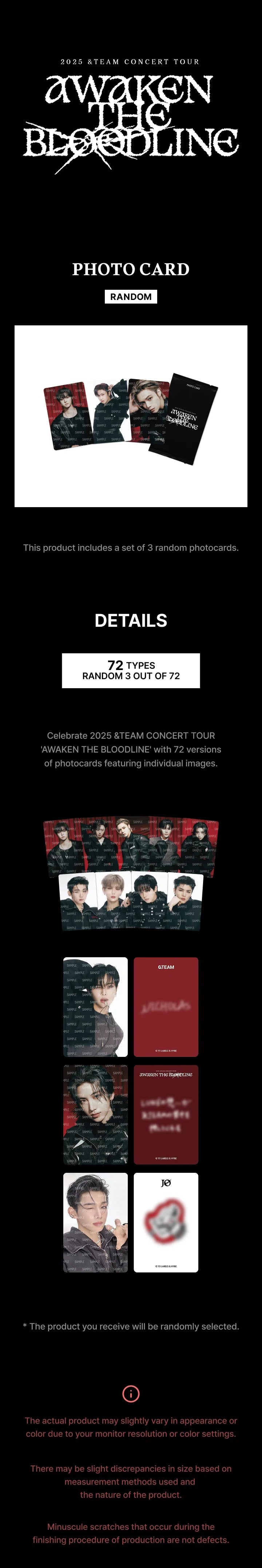 &TEAM [AWAKEN THE BLOODLINE] PHOTOCARD