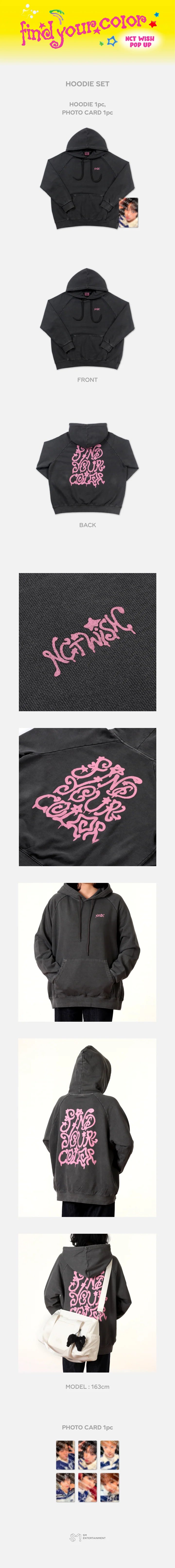 NCT WISH HOODIE SET POP UP FIND YOUR COLOR MD