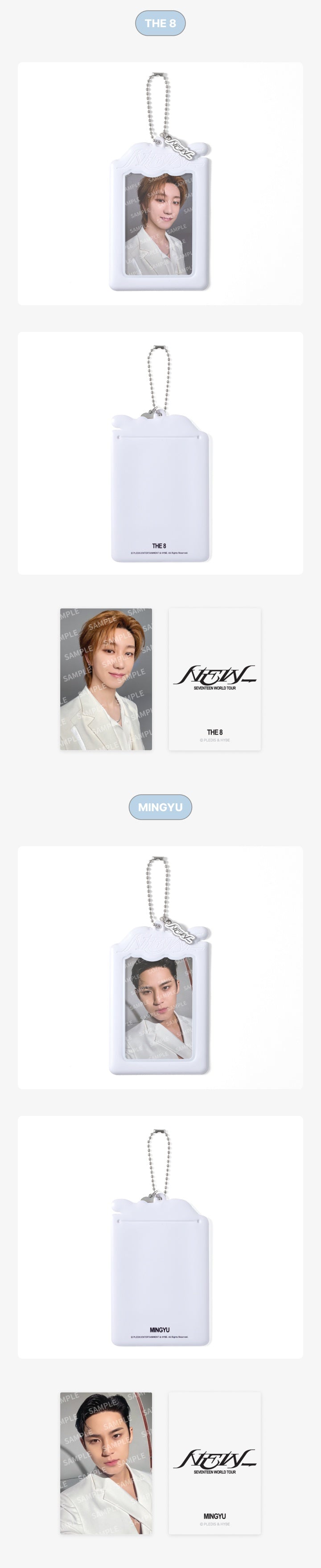 SEVENTEEN NEW 2025 WORLD TOUR OFFICIAL MD PHOTOCARD HOLDER SET