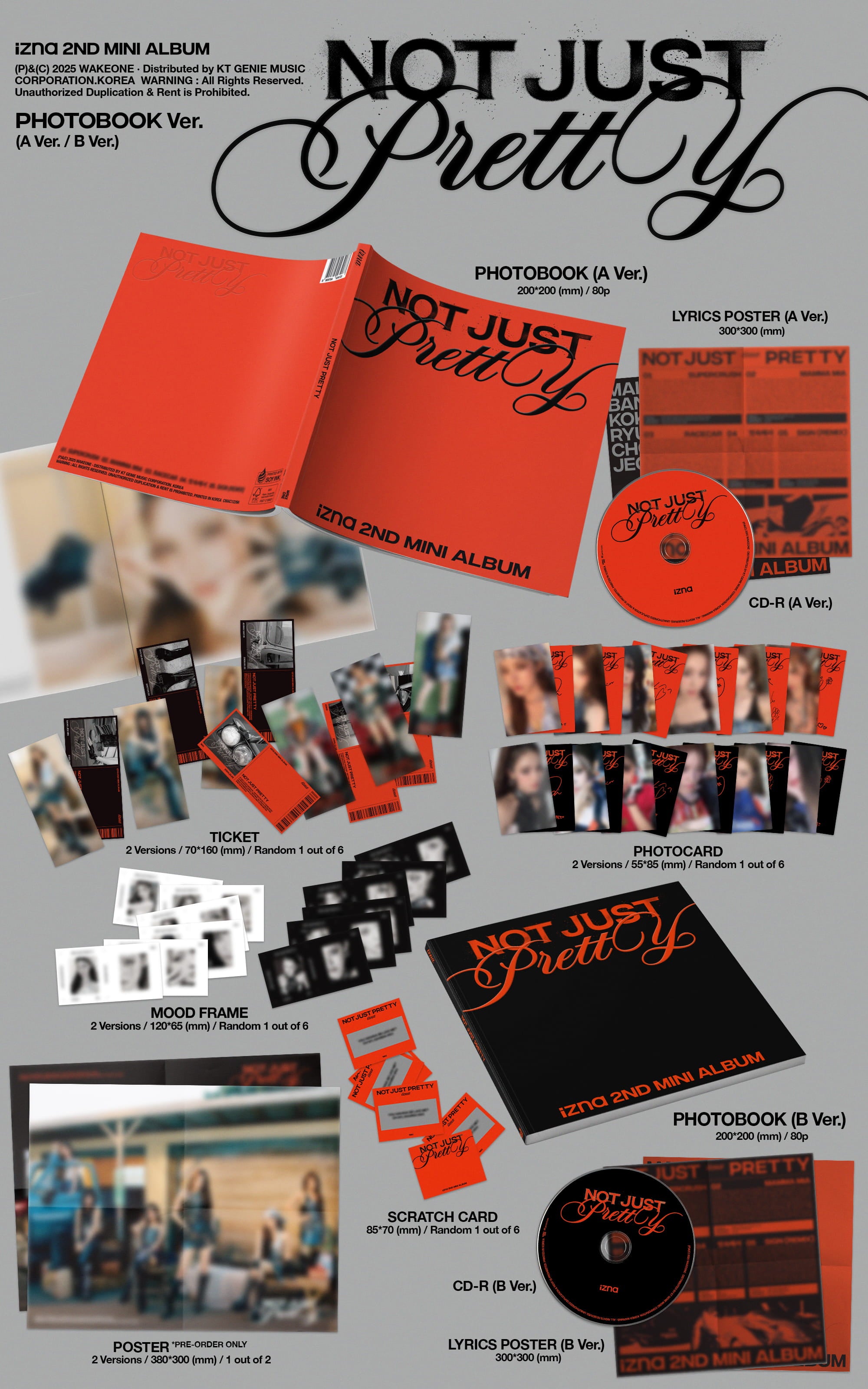 IZNA 2ND MINI ALBUM [NOT JUST PRETTY ] PHOTOBOOK VER.