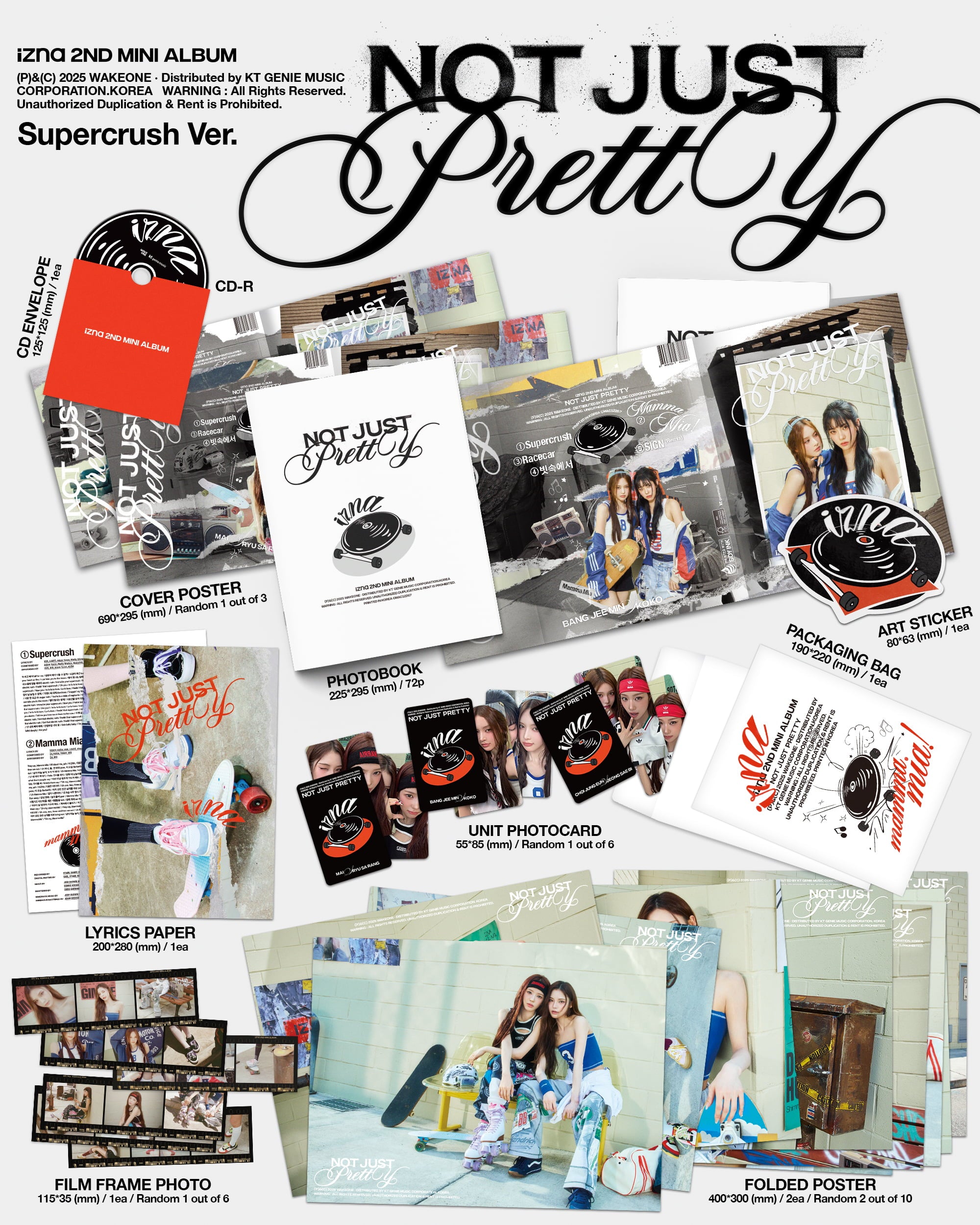 IZNA 2ND MINI ALBUM [NOT JUST PRETTY ] POSTER VER.