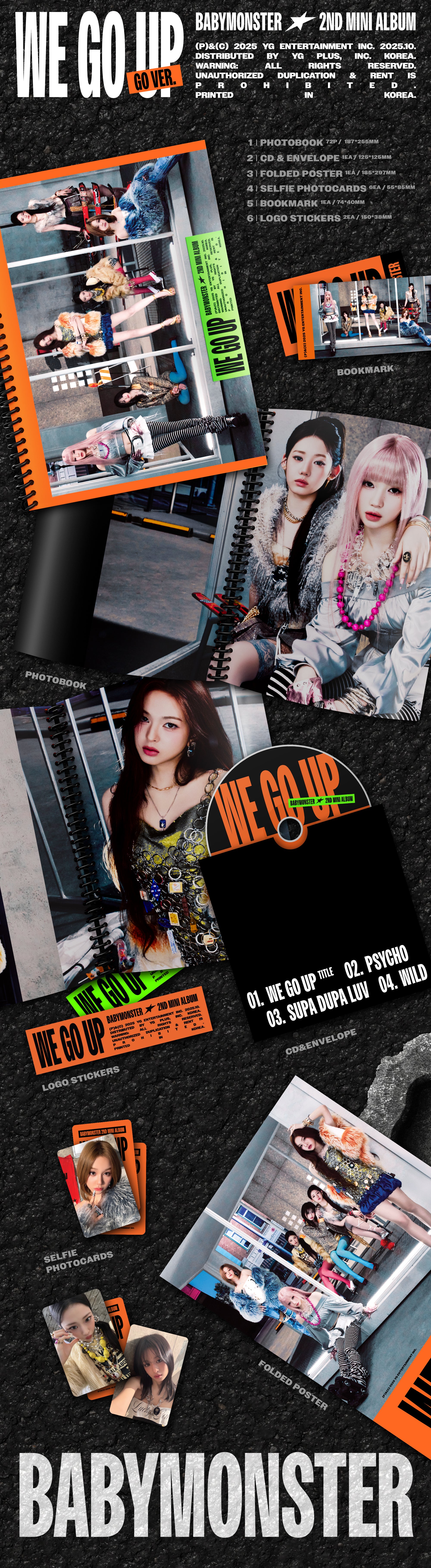 BABYMONSTER 2ND MINI ALBUM [WE GO UP]