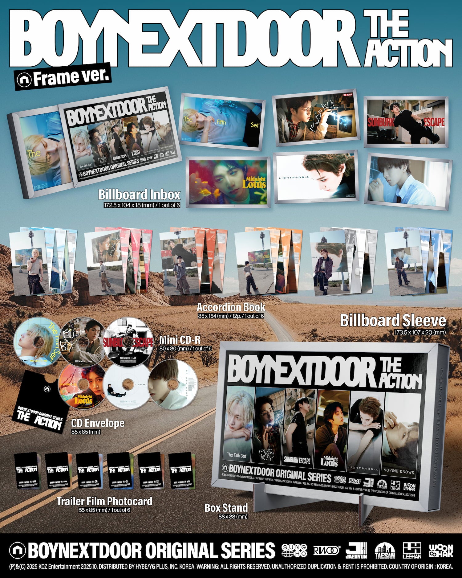 BOYNEXTDOOR 5TH EP [THE ACTION] FRAME VER.
