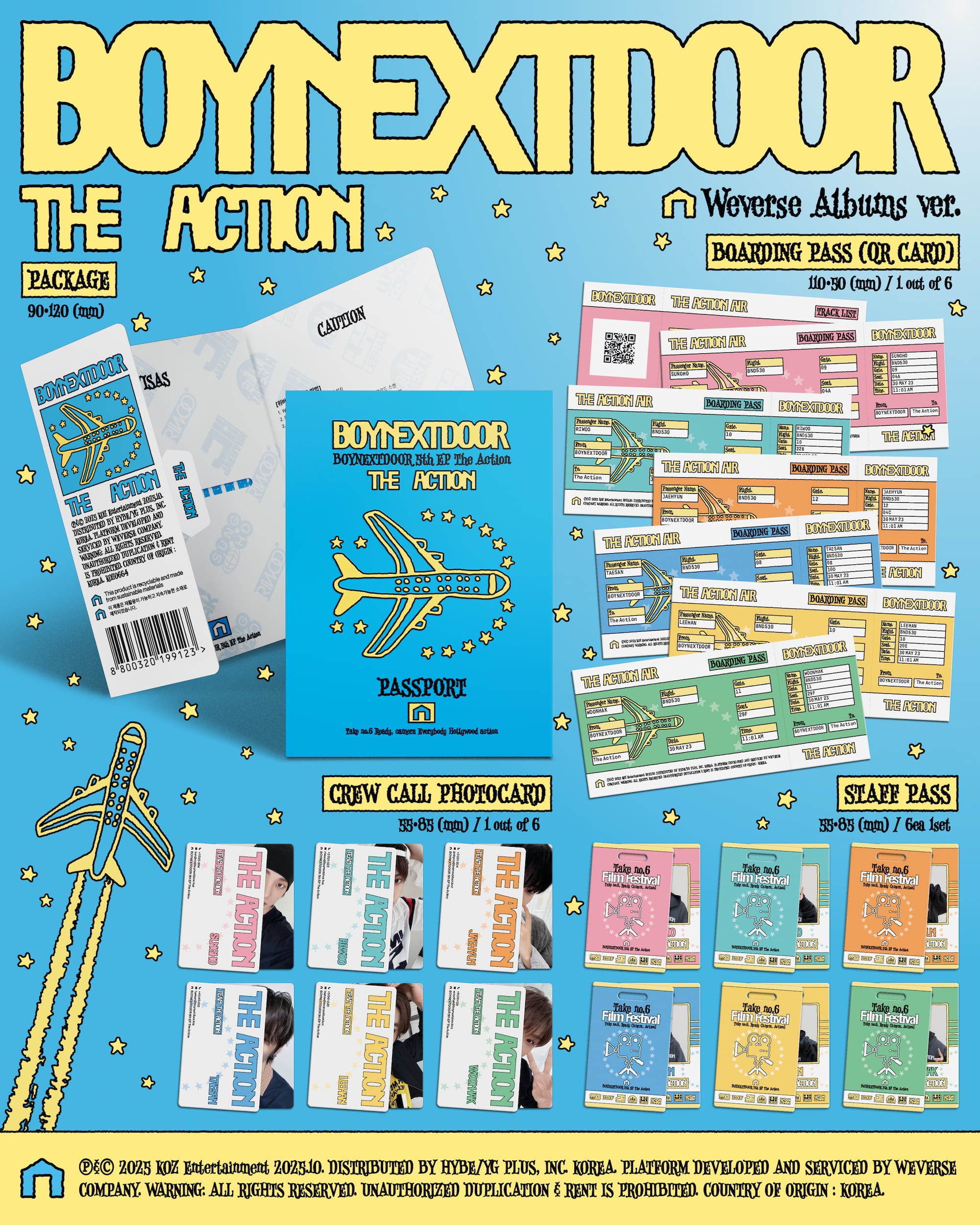 BOYNEXTDOOR 5TH EP [THE ACTION] WEVERSE ALBUM VER.