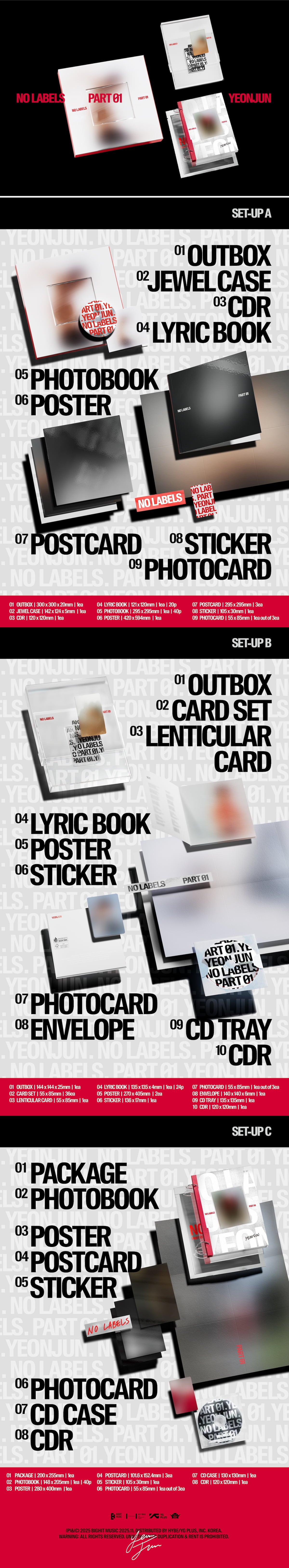 TXT [YEON JUN] 1ST MINI ALBUM [NO LABELS: PART 01]