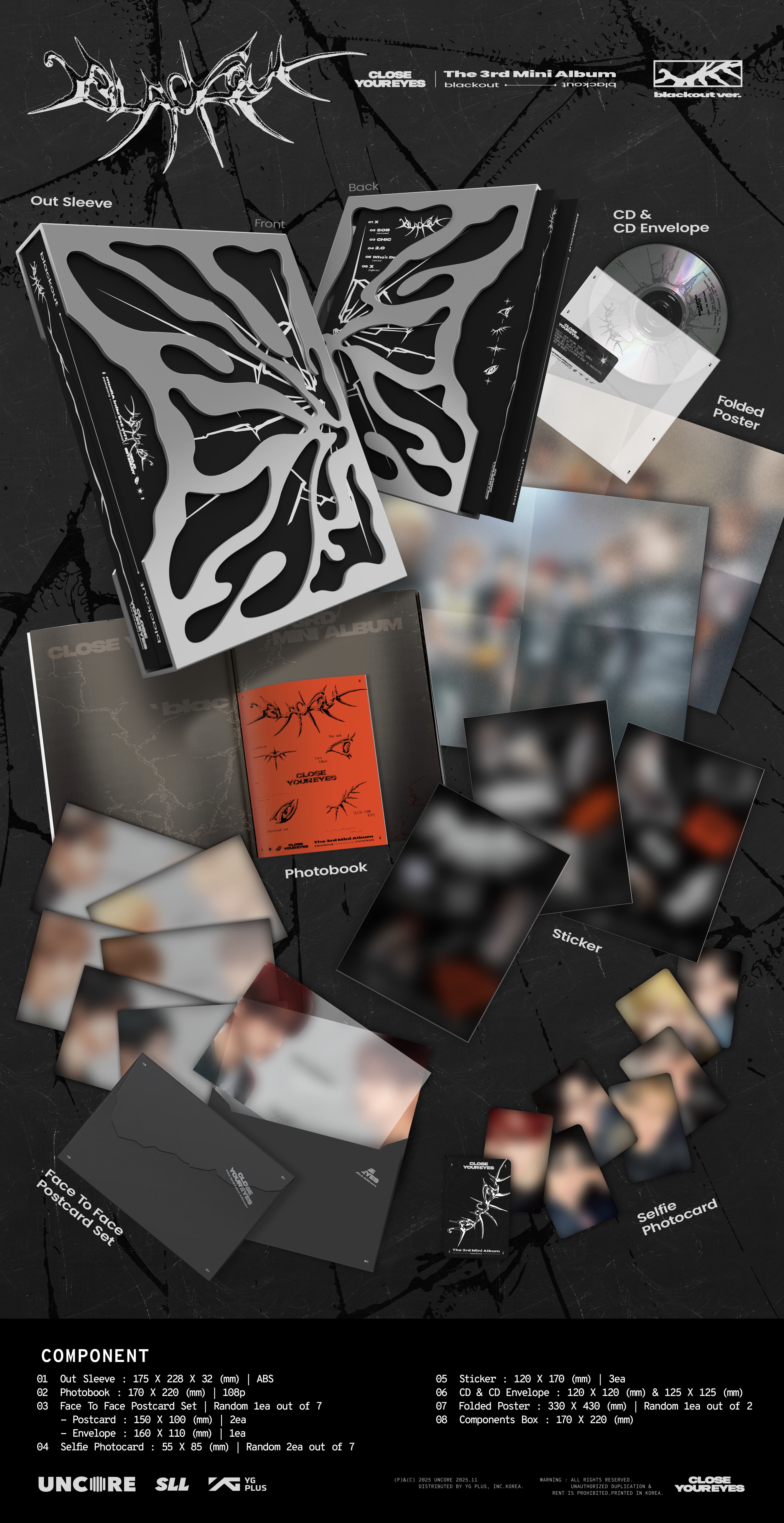 CLOSE YOUR EYES THE 3RD MINI ALBUM [BLACKOUT] BLACKOUT VER.