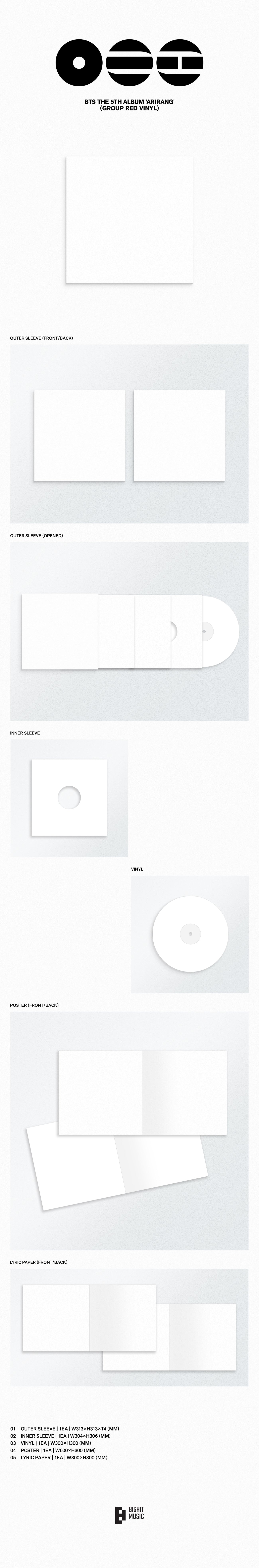 BTS 5TH ALBUM [ARIRANG] STANDARD VINYL VER.
