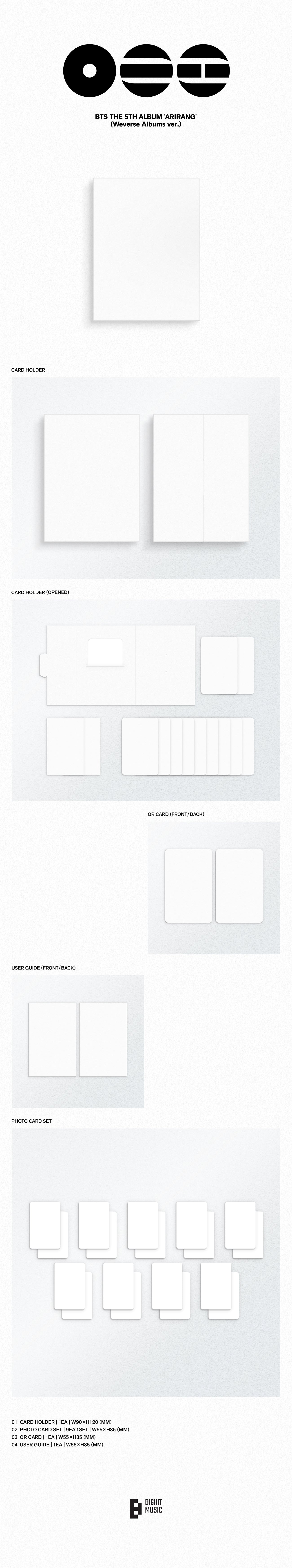 BTS 5TH ALBUM [ARIRANG] WEVERSE ALBUM VER.