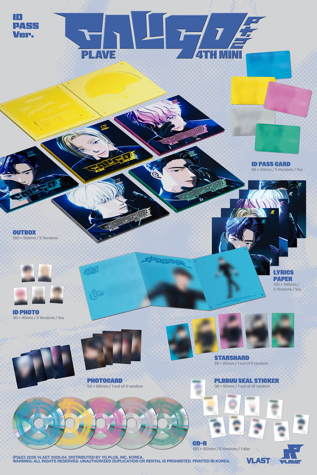 PLAVE 4TH MINI ALBUM [CALIGO PART.2] ID PASS VER.