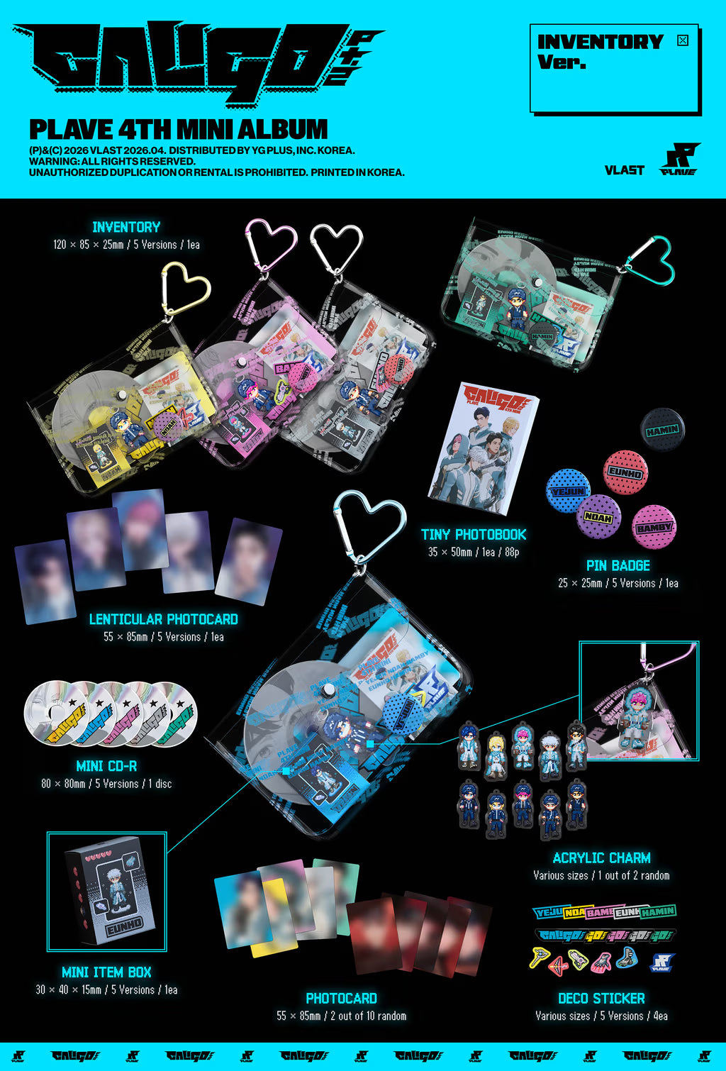 PLAVE 4TH MINI ALBUM [CALIGO PART.2] INVENTORY VER.