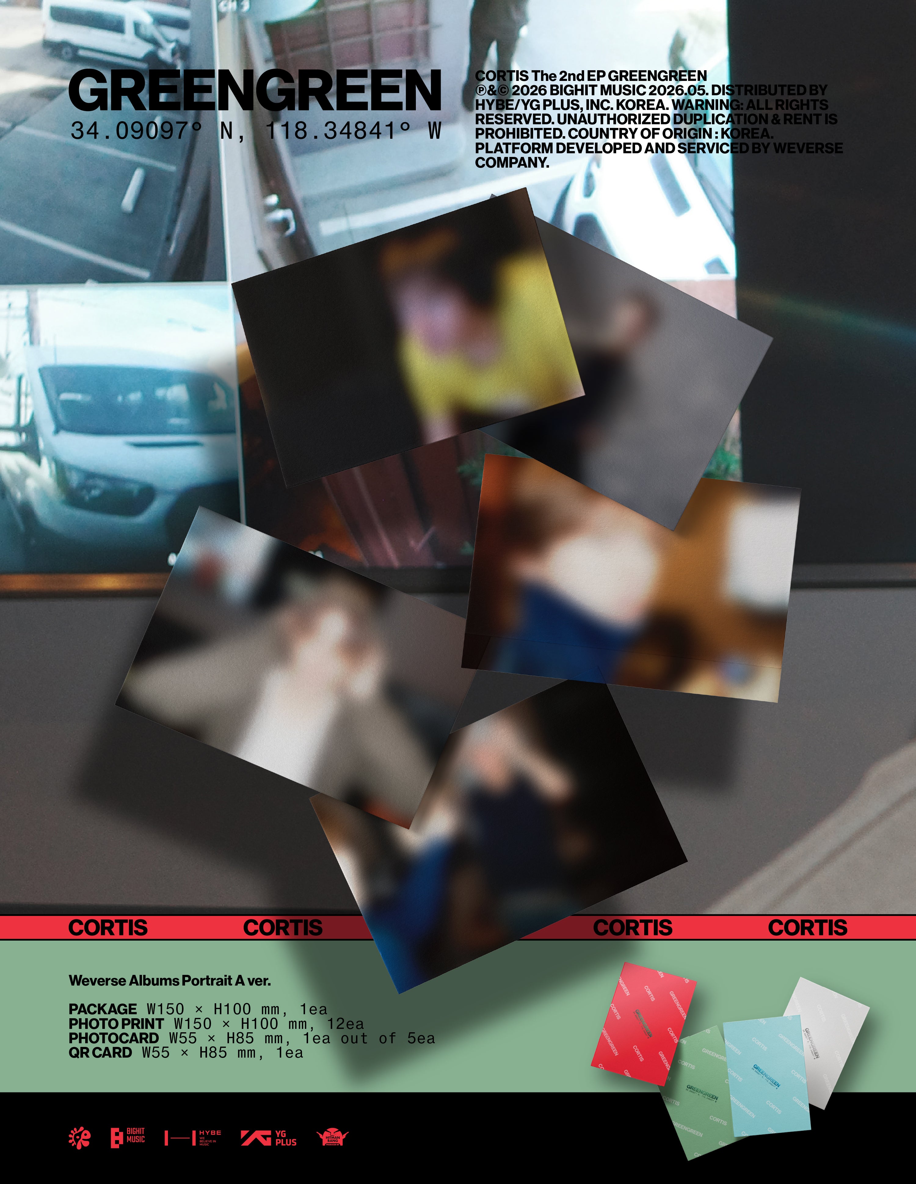 CORTIS 2ND EP [GREENGREEN] WEVERSE ALBUM VER.