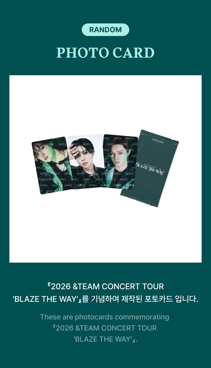 &TEAM 2026 [BLAZE THE WAY]  PHOTOCARD