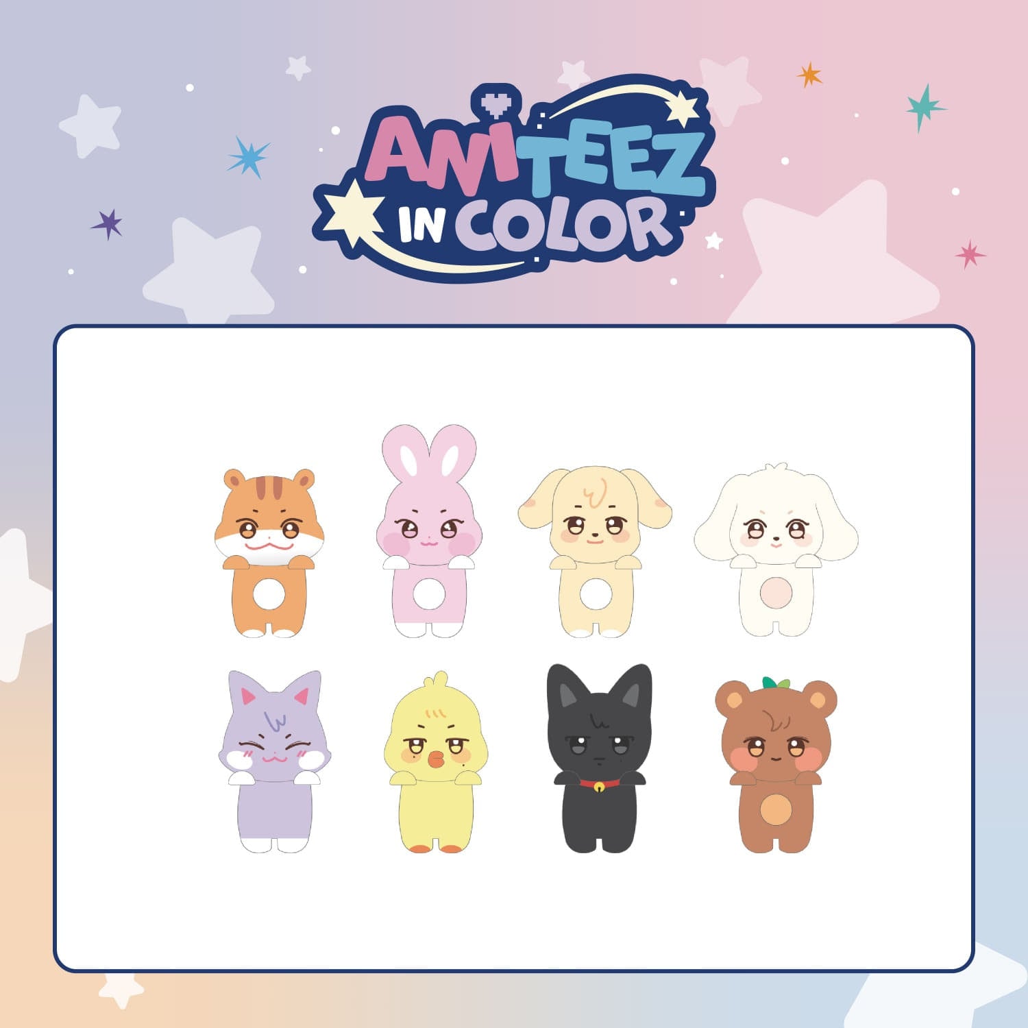 ATEEZ X ANITEEZ [ANITEEZ IN COLOR] MD MINI DECO FIGURE