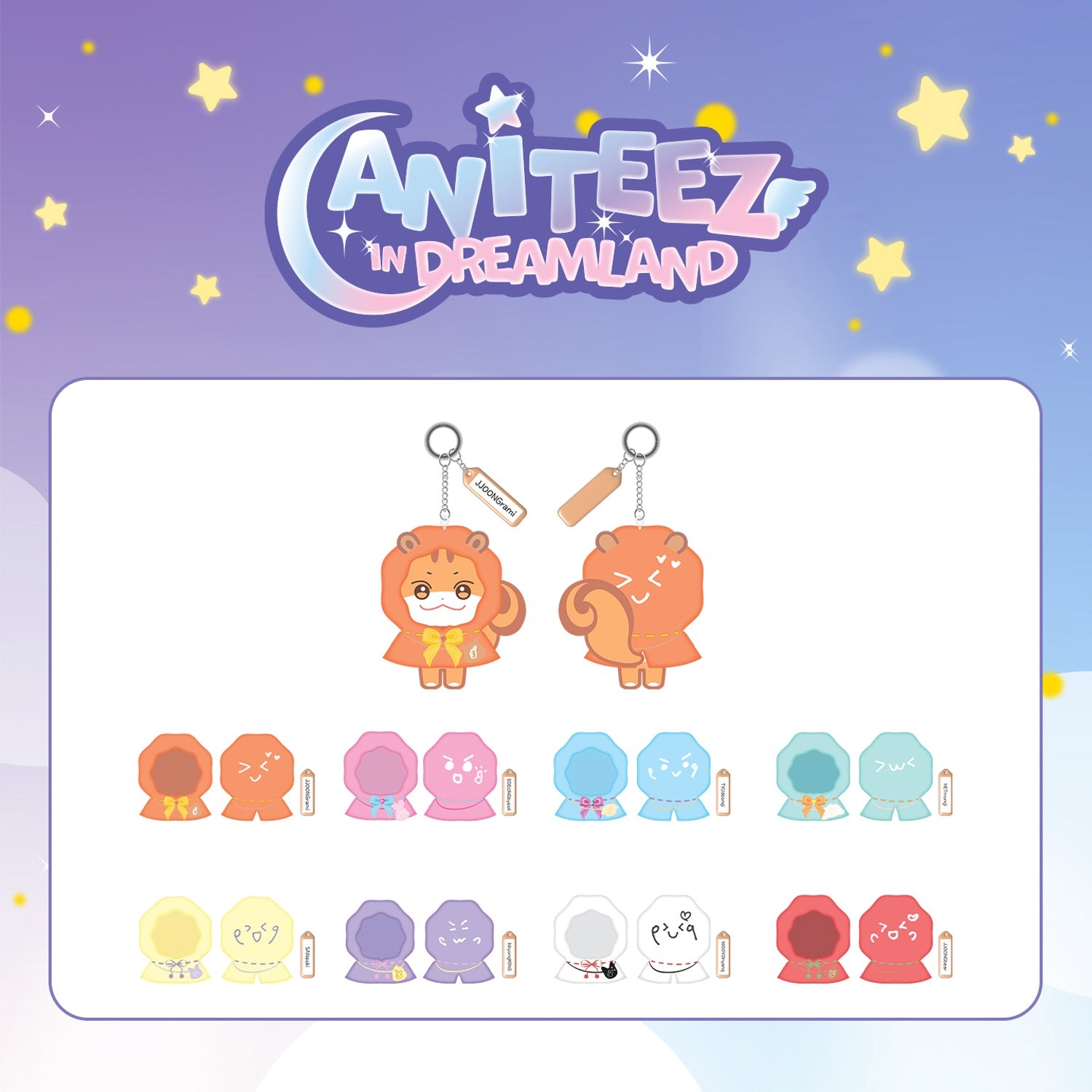 ATEEZ X ANITEEZ [ANITEEZ IN DREAMLAND] (KEYRING OUTFIT WISH CLOAK)