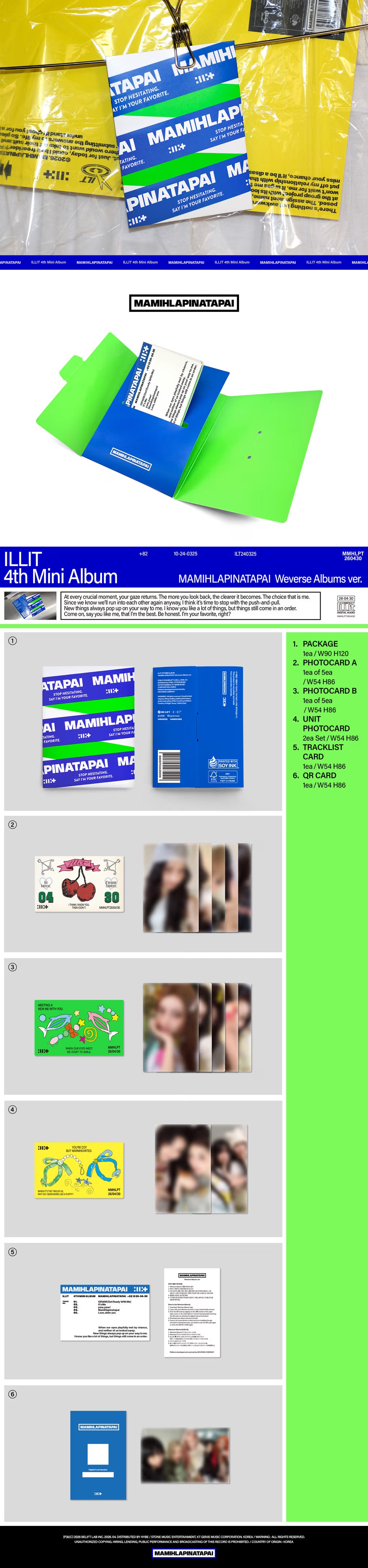 ILLIT 4TH MINI ALBUM [MAMIHLAPINATAPAI] WEVERSE ALBUM VER.