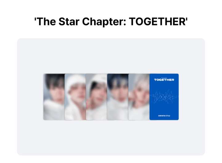 TXT 4TH MINI STAR CHAPTER [TOGETHER] + STUDIO CHOOM
