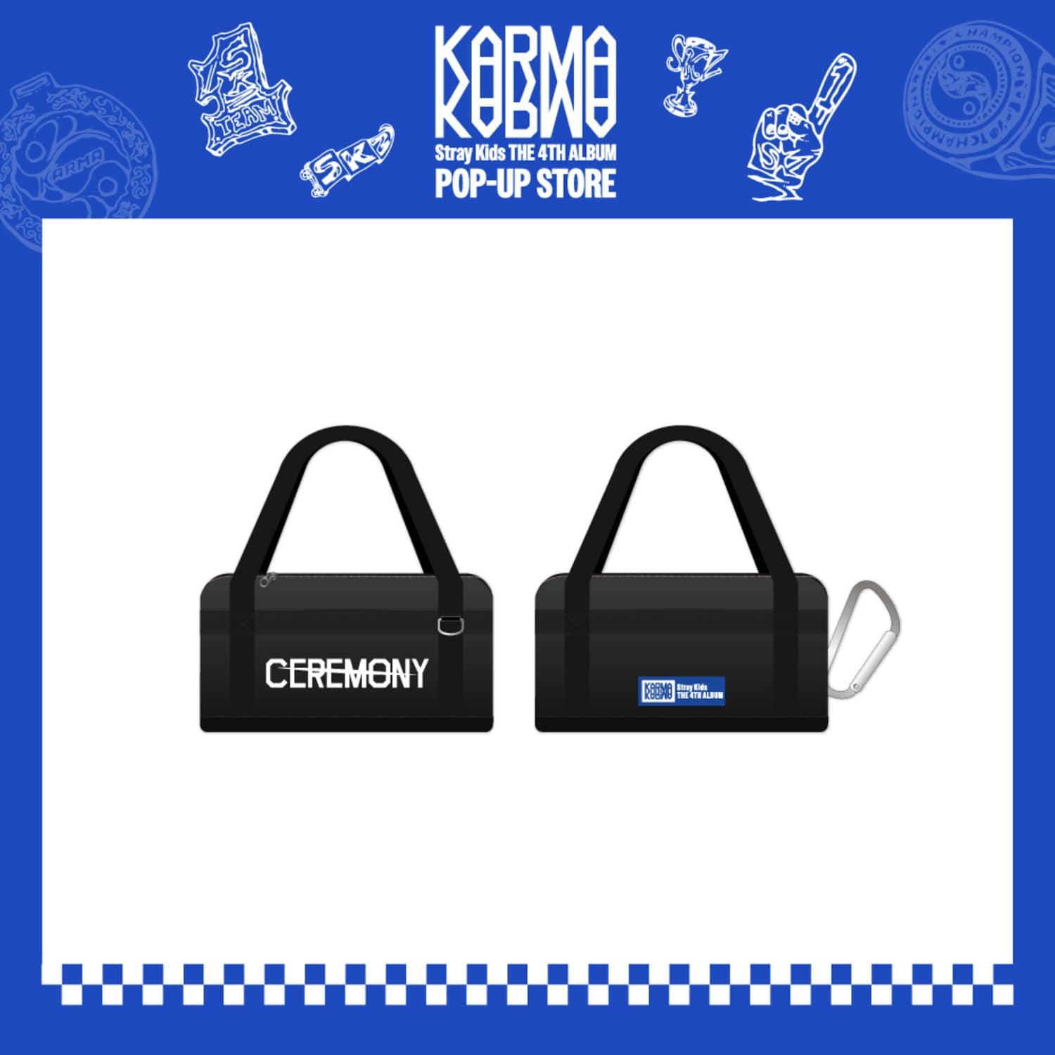 STRAYKIDS POP-UP STORE [KARMA] MD SKZOO DUFFEL BAG