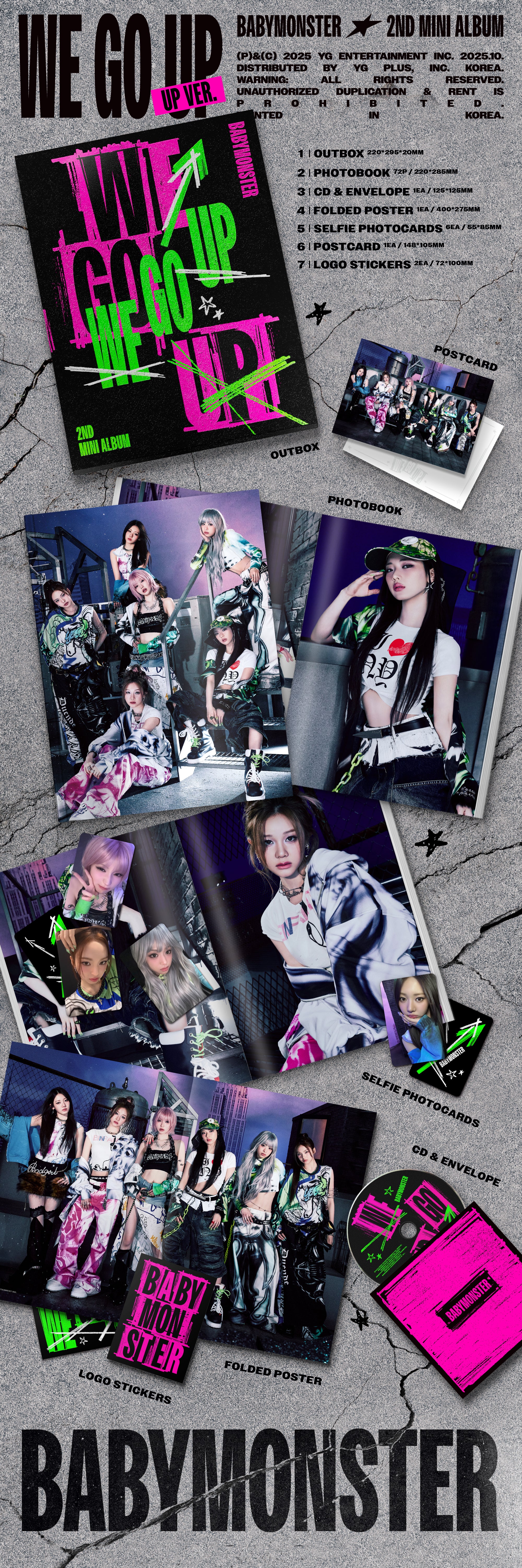 BABYMONSTER 2ND MINI ALBUM [WE GO UP]
