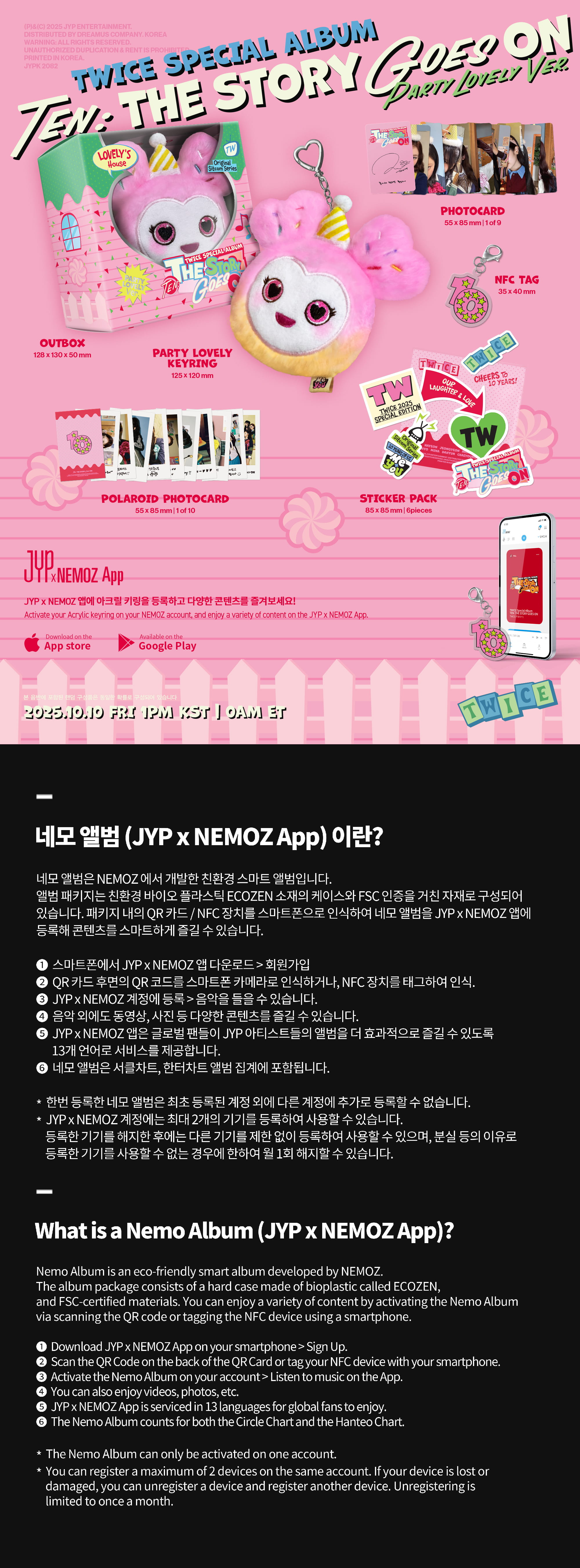 TWICE SPECIAL ALBUM [TEN:STROY GODES ON] PARTY LOVELY VER.