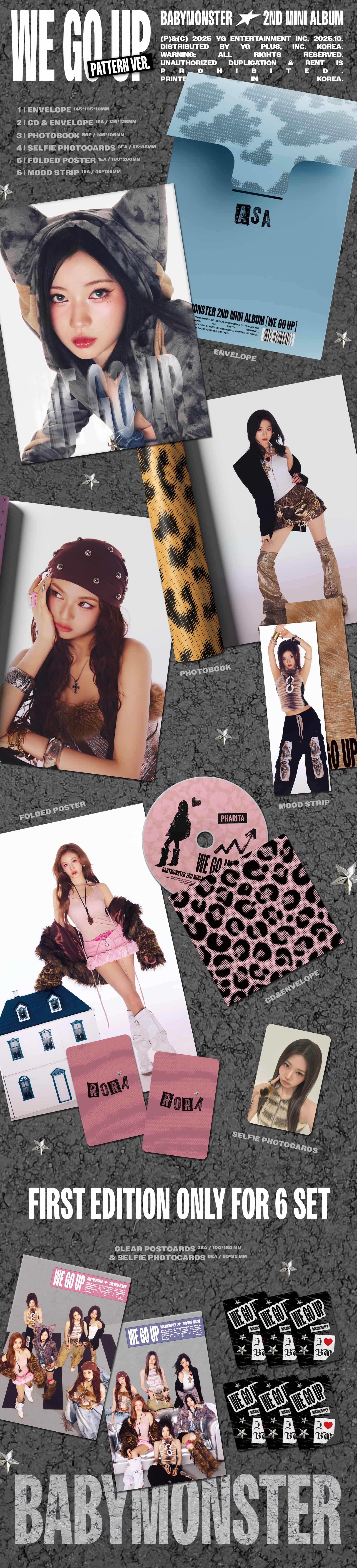 BABYMONSTER 2ND MINI ALBUM [WE GO UP] PATTERN VER.