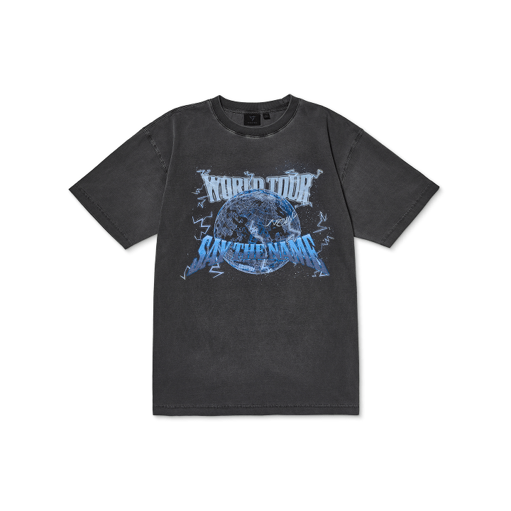 SEVENTEEN NEW 2025 WORLD TOUR OFFICIAL MD S/S T SHIRT (DARK GREY)