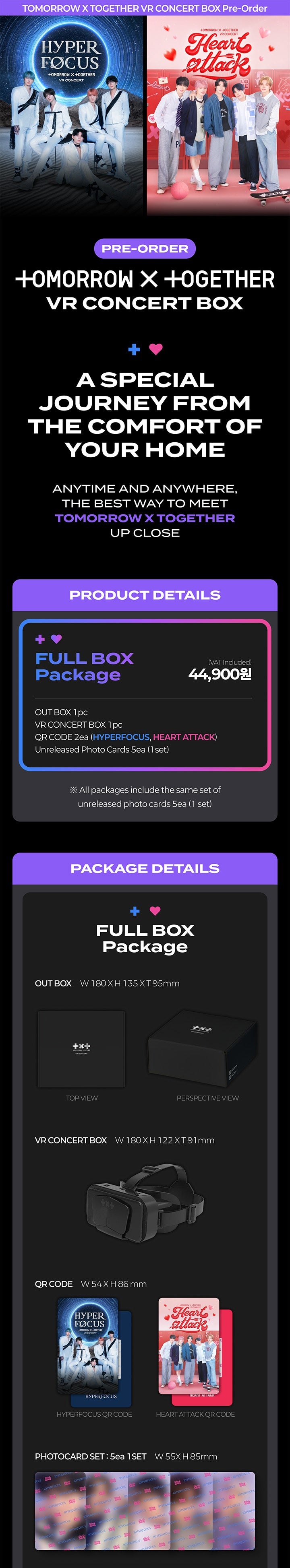 TXT VR CONCERT BOX [FULL BOX] PAKCAGE