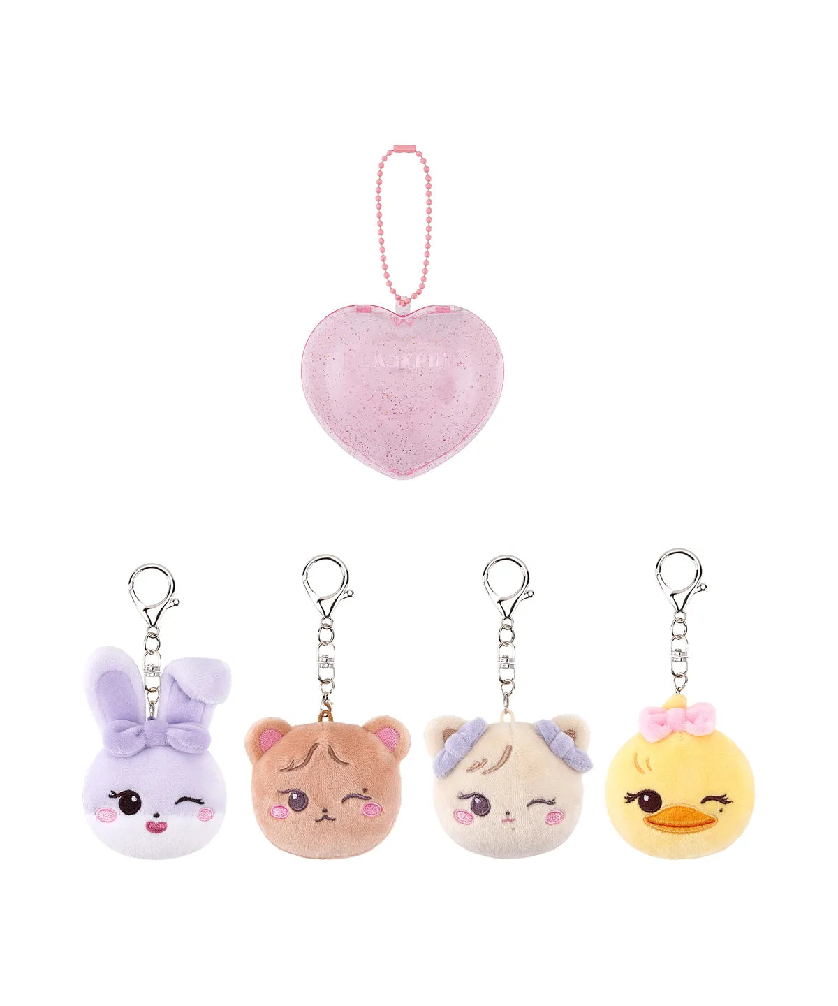 BLACKPINK [DEADLINETOUR] CHARACTER PLUSH FACE KEYRING + CASE