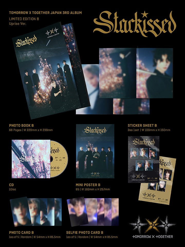 TXT: TOMORROW X TOGETHER 3RD JP ALBUM [STARKISSED] LIMITED B EDITION. + WEVERSE POB
