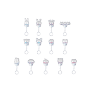 SEVENTEEN NEW 2025 WORLD TOUR OFFICIAL MD MINITEEN LIGHT STICK PARTS KEYRING