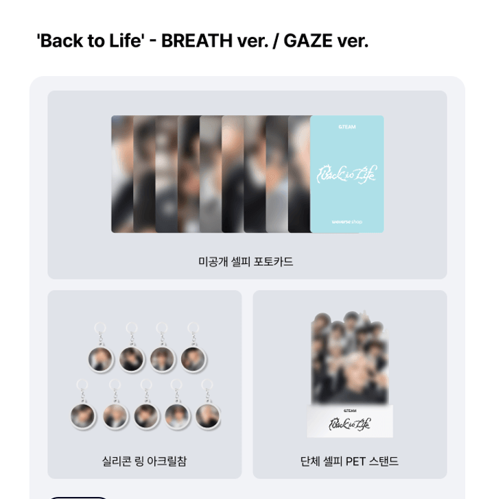 &TEAM KR 1ST MINI ALBUM [BACK TO LIFE] + POB