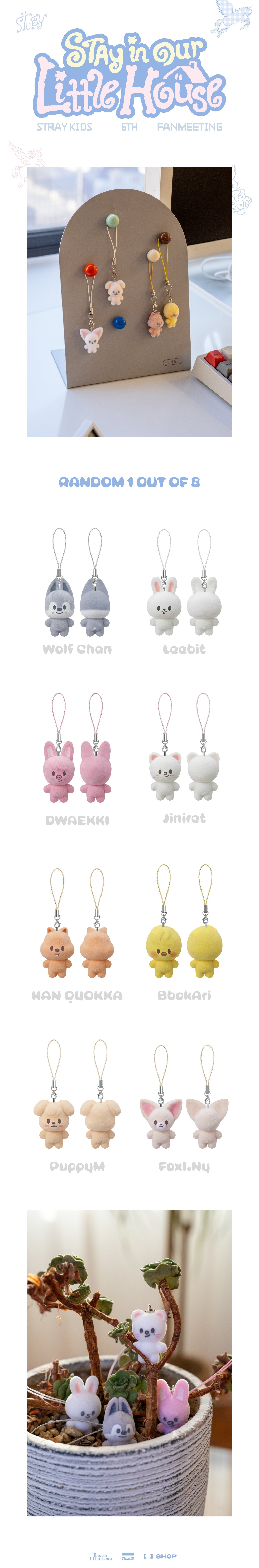 STRAYKIDS 6TH FANMEETING [STAY IN OUR LITTLE HOUSE] SKZOO SECRET MINI CHARM (RANDOM)