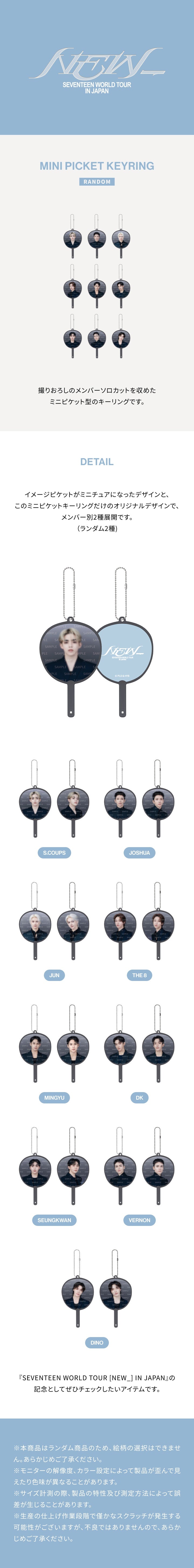 SEVENTEEN [NEW] IN JAPAN TOUR MERCH MINI PICKET KEYRING