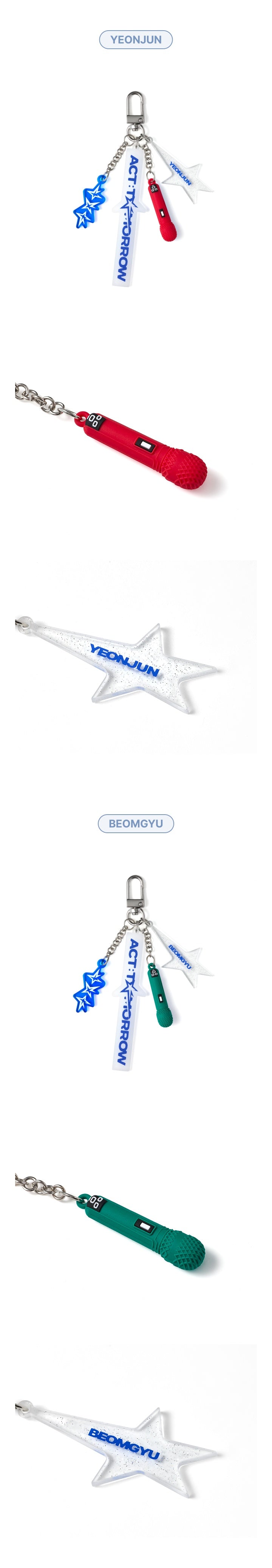 TXT WORLD TOUR 2025 ACT:TOMORROW MIC KEYRING