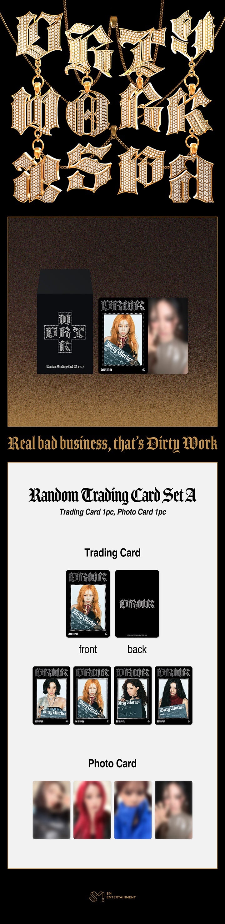 AESPA RANDOM TRADING CARD SET A