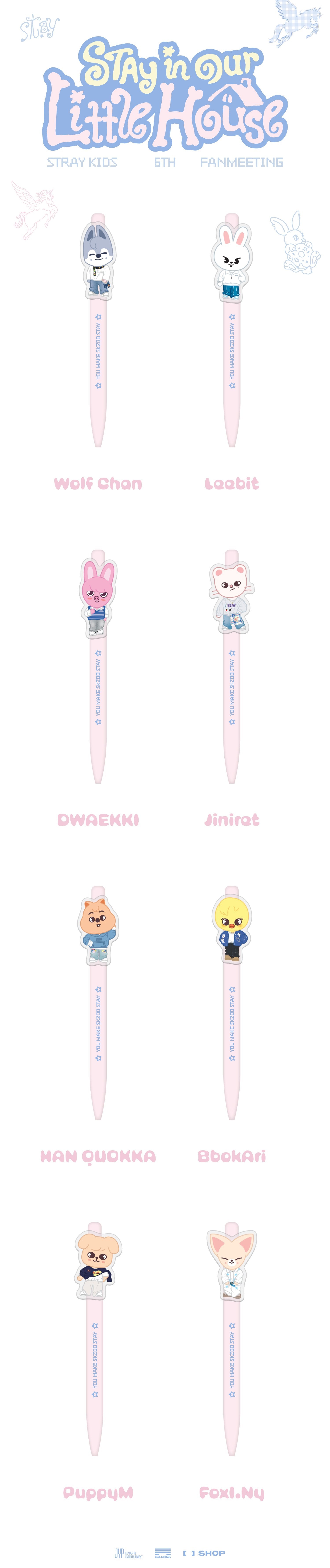 STRAYKIDS 6TH FANMEETING [STAY IN OUR LITTLE HOUSE] SKZOO GEL PEN