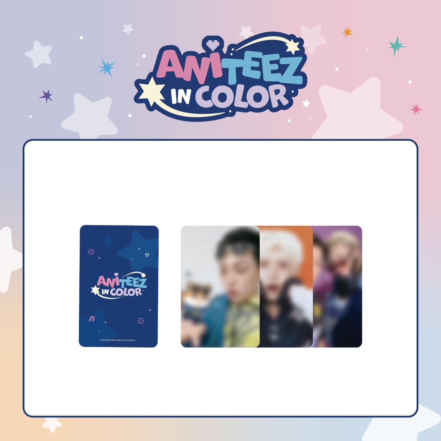 ATEEZ X ANITEEZ [ANITEEZ IN COLOR] MD RANDOM TRADING CARD