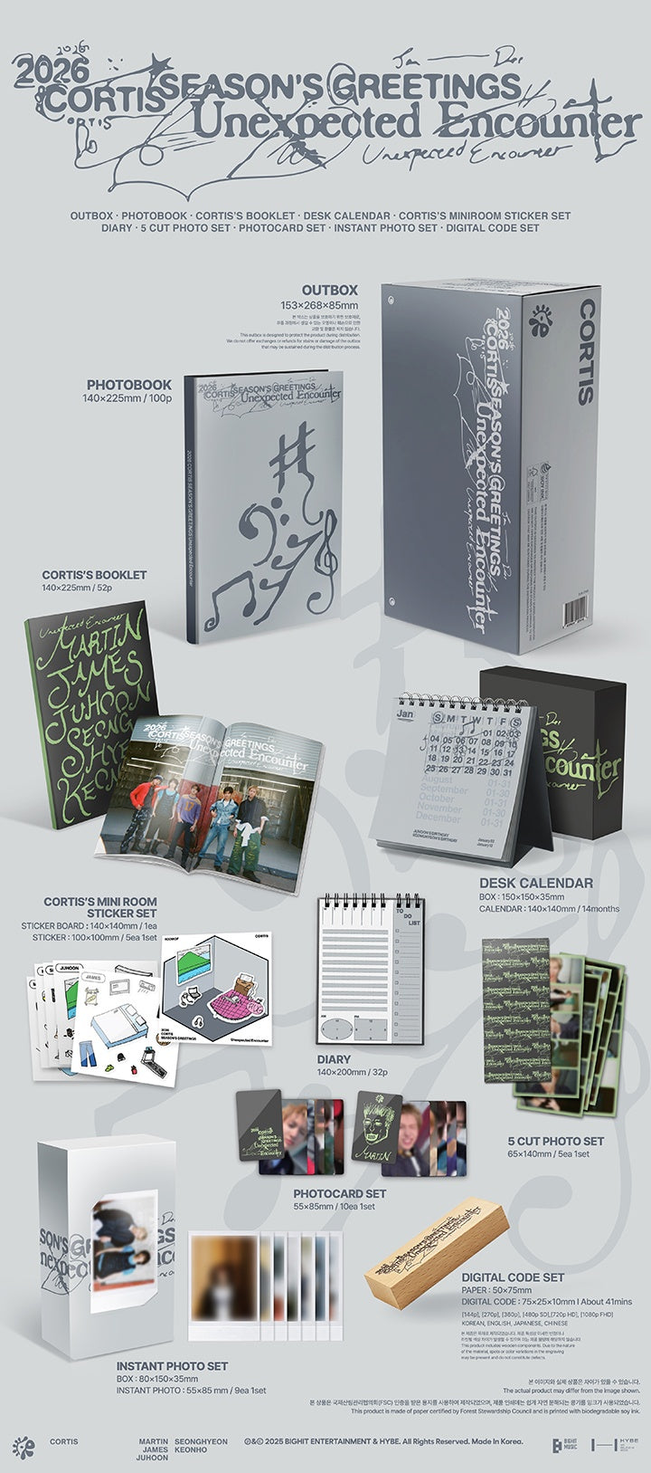 CORTIS 2026 Season's Greetings Unexpected Encounter + POB – FANDOMK