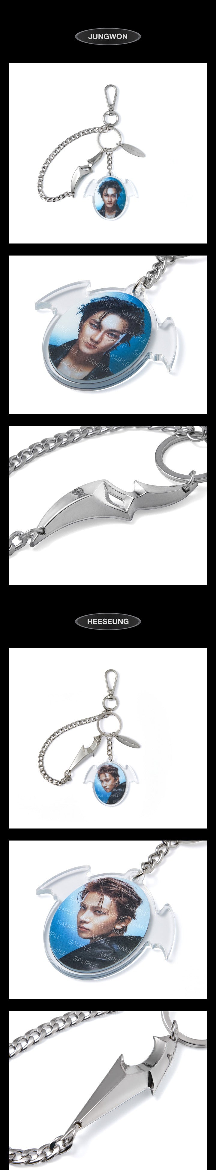 ENHYPEN THE SIN VANISH ACRYLIC PHOTO KEYRING