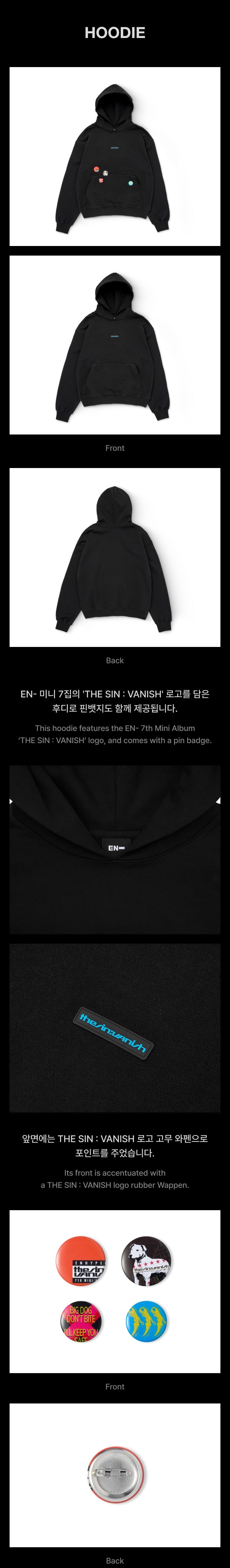 ENHYPEN THE SIN VANISH HOODIE
