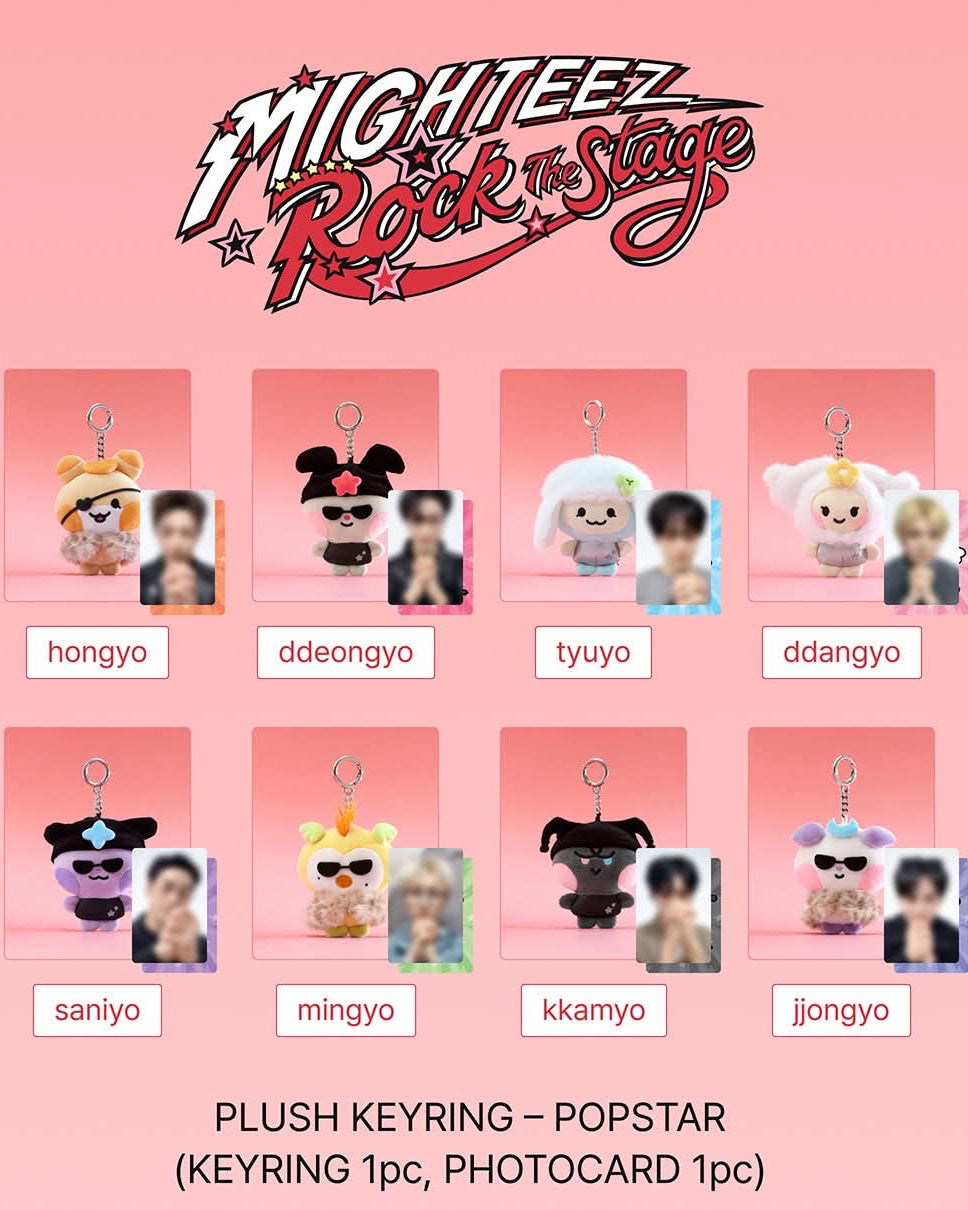 Mighteez Rock the Stage Plush Keyring Popstar (Pre-Order)
