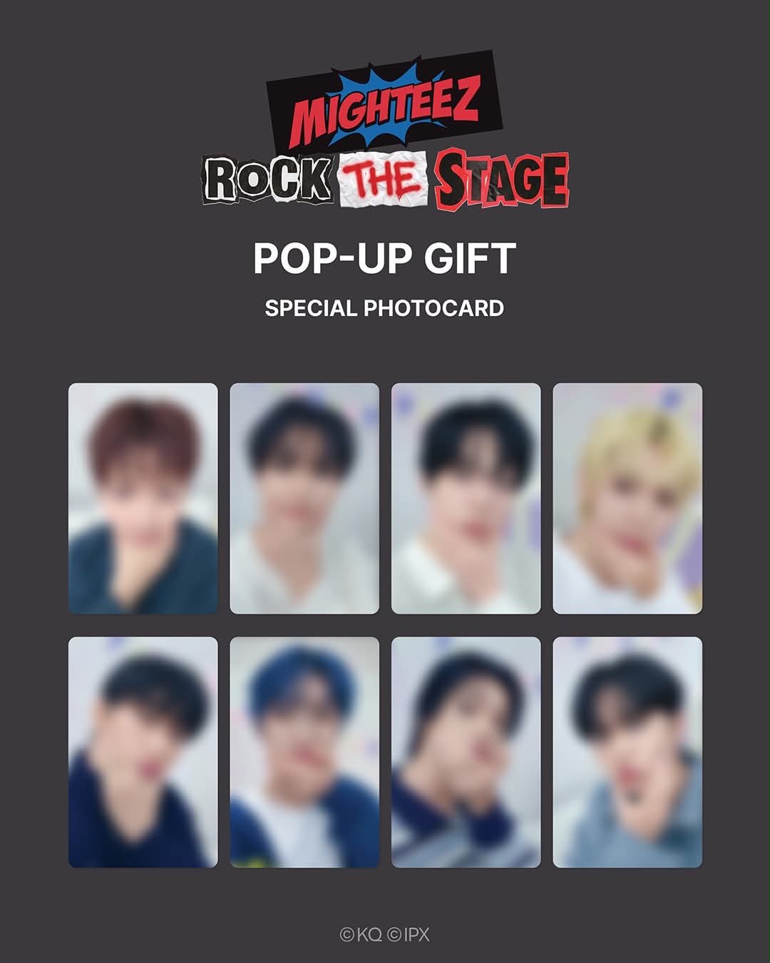 Mighteez Rock the Stage Random Trading Photocard Set (Pre-Order)