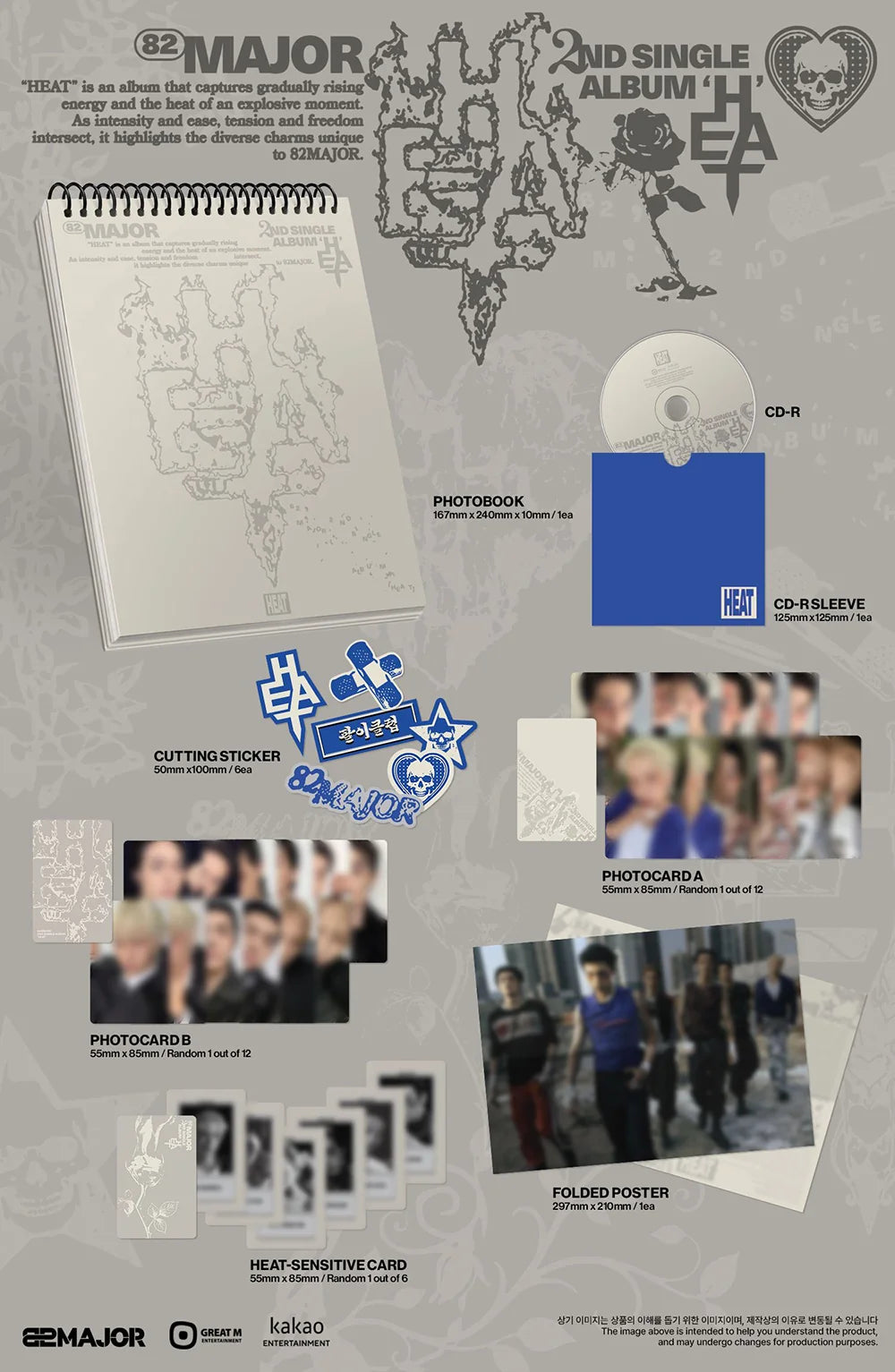 82 MAJOR 2ND SINGLE ALBUM [HEAT]