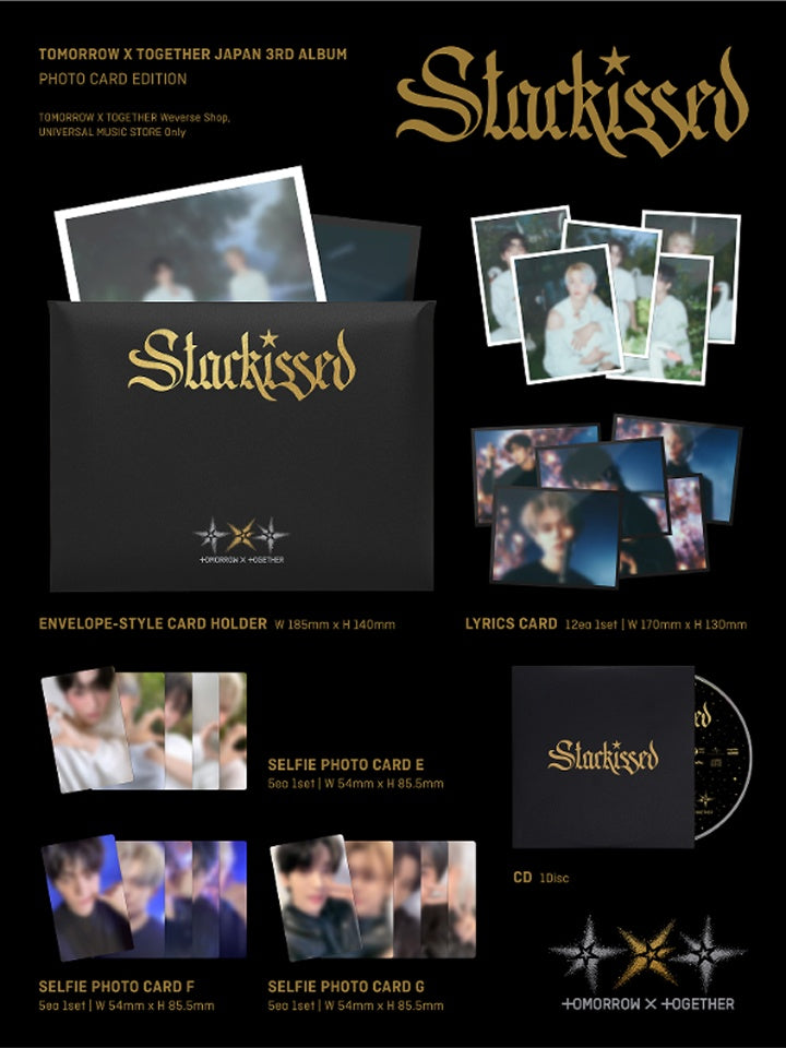 TXT: TOMORROW X TOGETHER 3RD JP ALBUM [STARKISSED] PHOTOCARD EDITION + POB