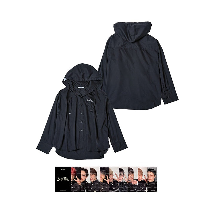 &TEAM [WE ON FIRE] HOODED SHIRT