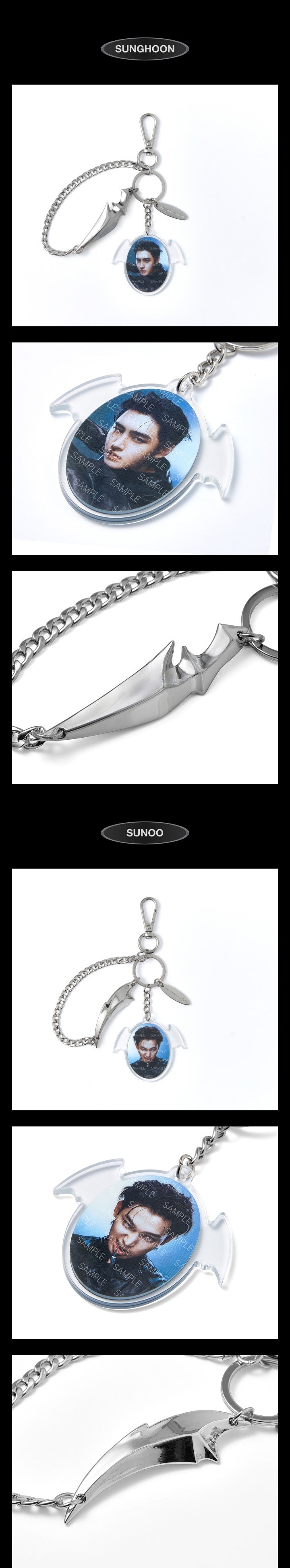 ENHYPEN THE SIN VANISH ACRYLIC PHOTO KEYRING