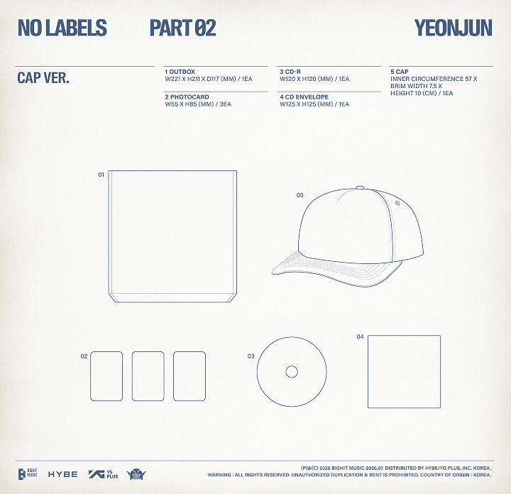 TXT YEONJUN [NO LABELS: PART 02] CAP VER.