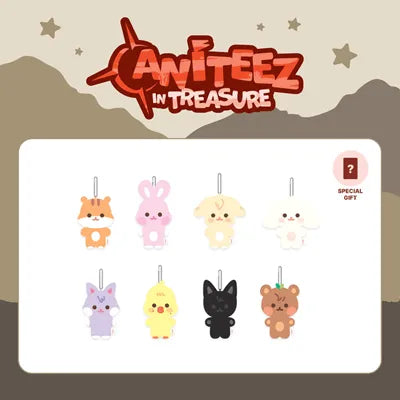 ATEEZ X ANITEEZ [ FLAT-FUR PLUSH+MATCHING POB ] ANITEEZ IN TREASURE