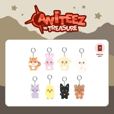 ATEEZ X ANITEEZ [ MINI PLUSH+MATCHING POB ] ANITEEZ IN TREASURE